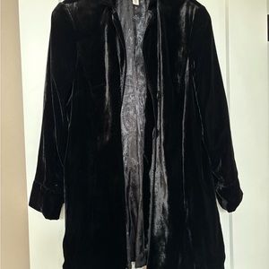 Coldwater Creek Black Velvet Jacket